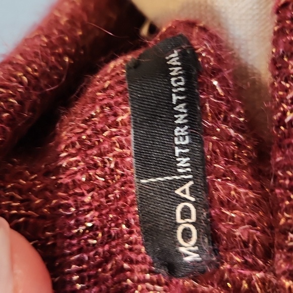 Victoria's Secret Moda International Mohair metallic gold cowl neck swea… - Picture 6 of 7